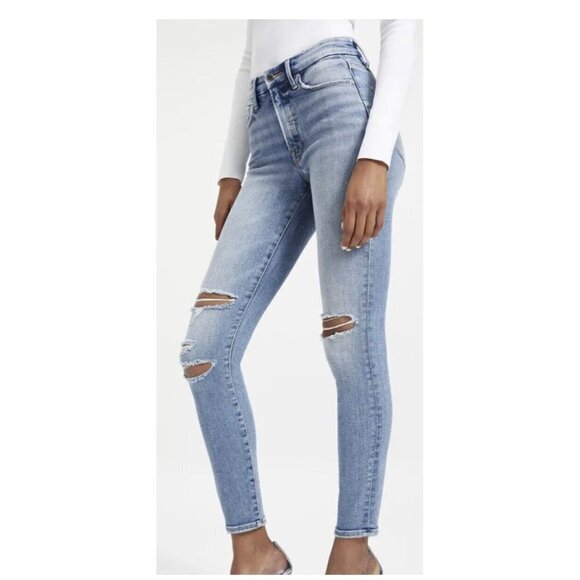 Good American Good Legs Indigo 094 Jeans Size 4/27 $149 NWTS NEW Inseam29” (Y1) - Picture 2 of 12